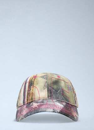 b.Eautiful Embroidered Canvas Cap Green bea0164025