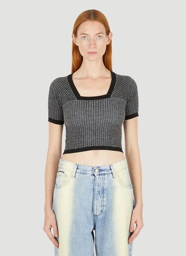 Eckhaus Latta Amoretto Knit Top Grey eck0251004