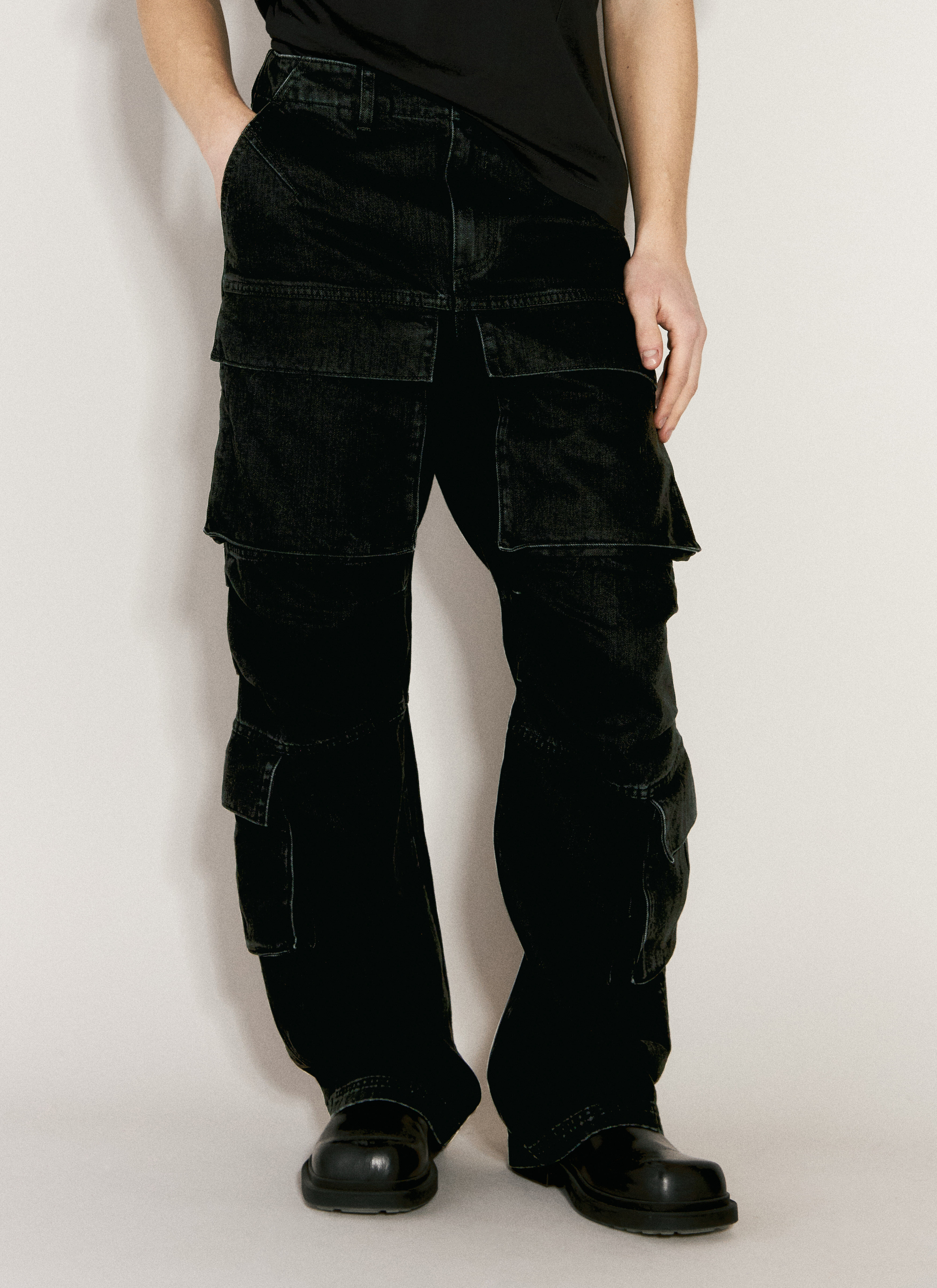 Entire Studios 重磅工装牛仔裤 黑色 ent0155032