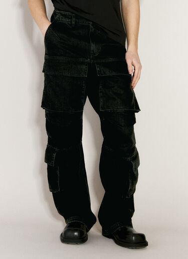 Entire Studios Heavy Cargo Jeans Black ent0156016