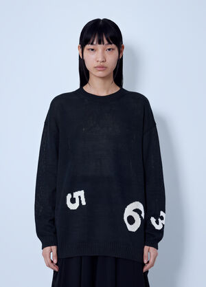 Yohji Yamamoto Round Neck Pullover Black yoy0263019