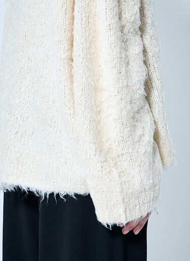TOTEME Boxy Silk Sweater Beige tot0260011