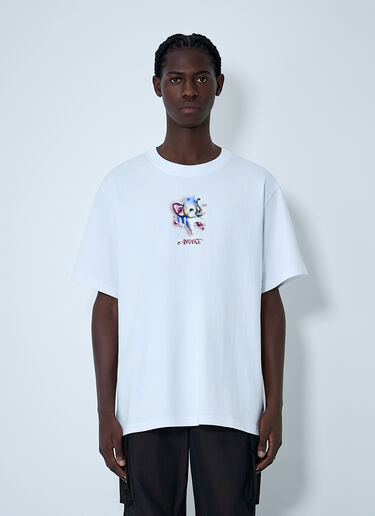 Graphic Motif Cotton T-Shirt Awake NY Graphic Motif Cotton T-Shirt White awa0162011