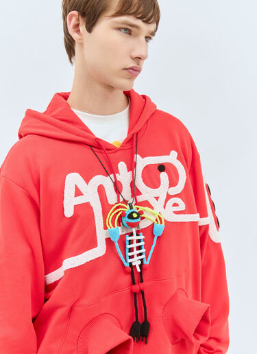 Walter Van Beirendonck Alien Love Beaded Necklace Blue wlt0158030