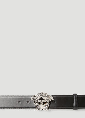 Versace La Medusa Leather Belt White ver0154004