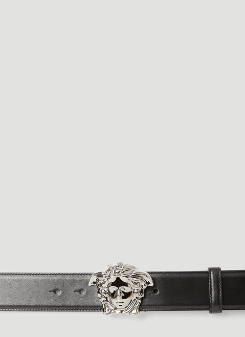 Versace La Medusa Leather Belt White ver0154004