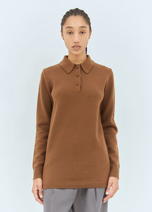 Dries Van Noten Polo Sweater Brown dvn0258026