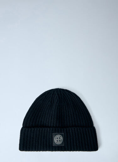 LN-CC® - Stone Island: Wool Beanie Hat - Black Stone Island Wool Beanie Hat Black sto0165033
