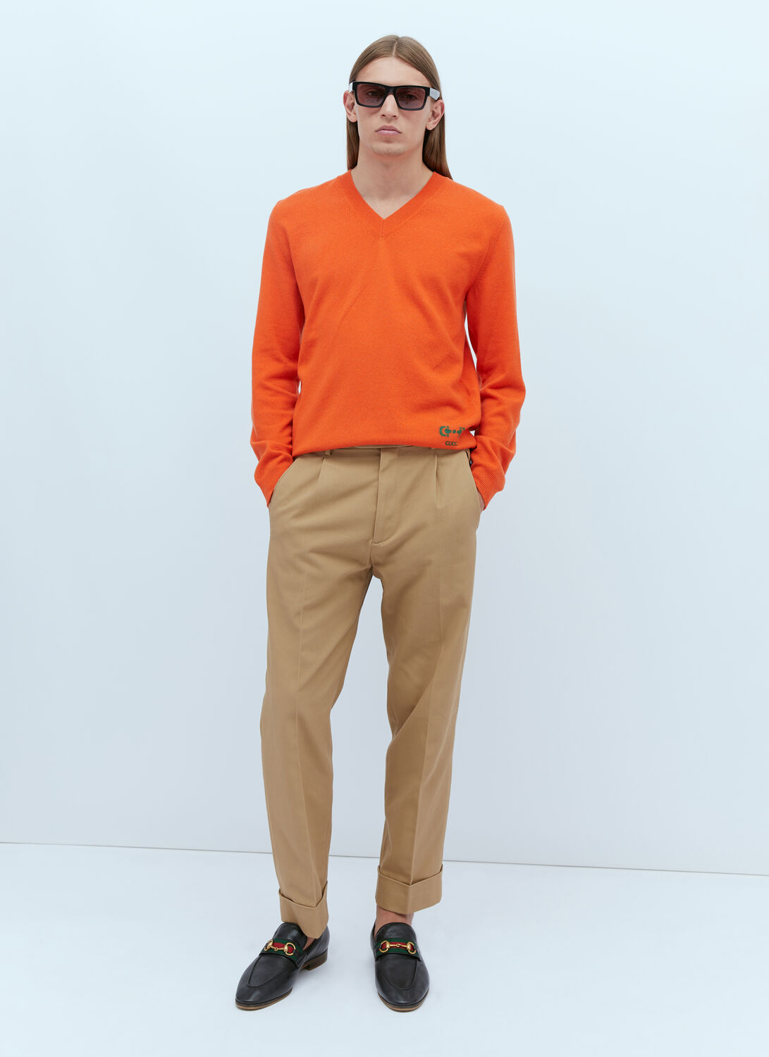 Shop Gucci Cashmere Sweater In Orange