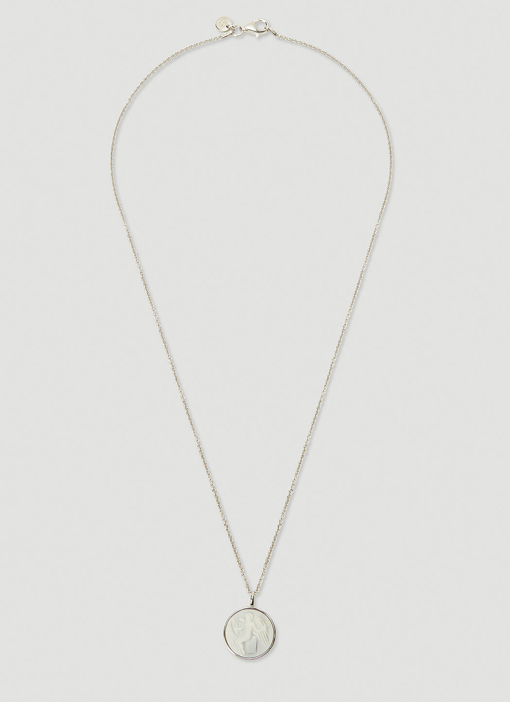 Tom Wood Cameo Eros Small Pendant Necklace in Silver LN CC