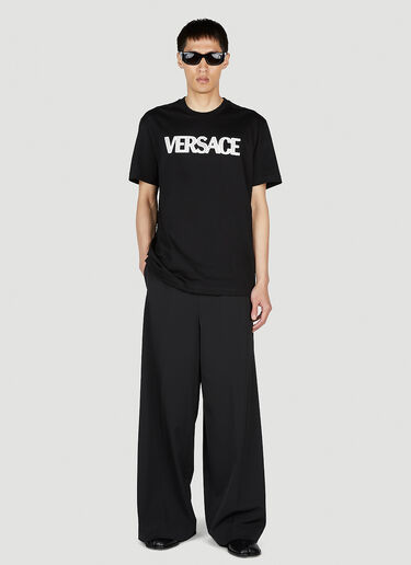 Versace Mesh Logo T-Shirt Black ver0152013