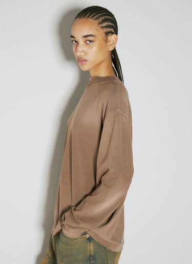 Compton Long Sleeve T-Shirt Eytys Compton Long Sleeve T-Shirt Brown eyt0351008