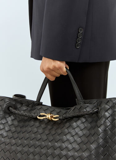 Bottega Veneta 라지 안디아모 핸드백 블랙 bov0257053