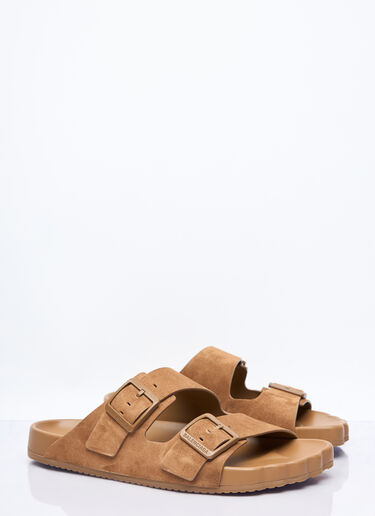 Balenciaga Suede Sunday Sandals Brown bal0157038