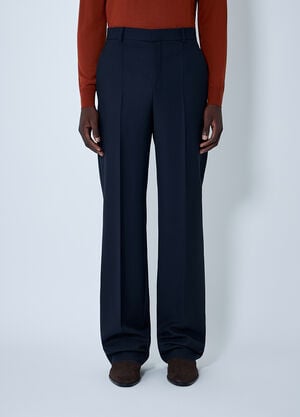 Saint Laurent Tailored Wool Pants Navy sla0162022