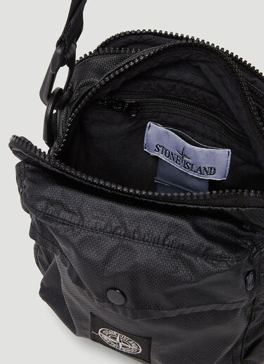 Stone Island Compass 贴饰斜挎包 黑色 sto0152085