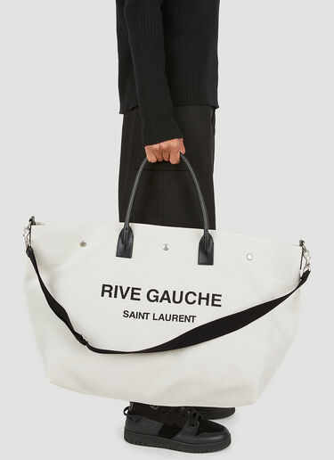 Saint Laurent Rive Gauche Maxi Tote Bag White sla0147058