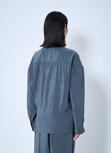 Lemaire Straight Collar Twisted Shirt Grey lem0260004