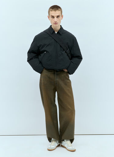 Acne Studios 슈퍼 배기 핏 진  그린 acn0354001