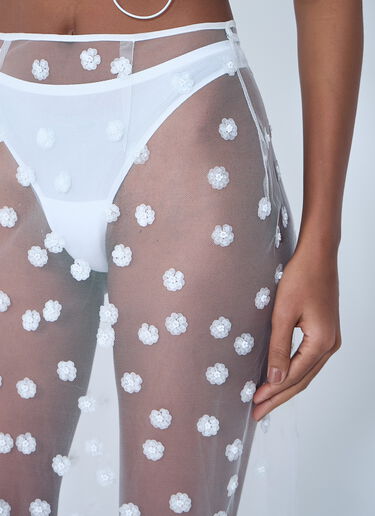 Sheer Floral Overlay Skirt Cecilie Bahnsen Sheer Floral Overlay Skirt White cec0262024