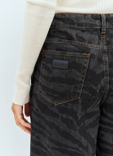 Lazer Denim Shorts GANNI Lazer Denim Shorts Black gan0257027