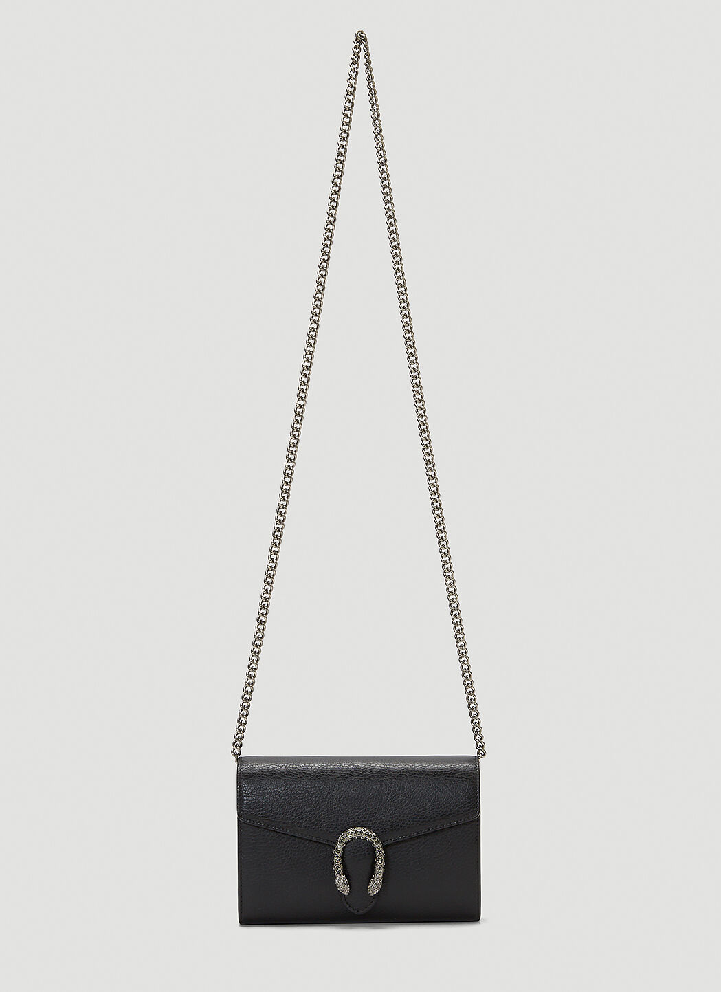 Saint Laurent Dionysus Mini Chain Wallet Bag Black sla0255096