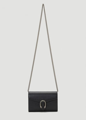 Saint Laurent Dionysus Mini Chain Wallet Bag Black sla0255096