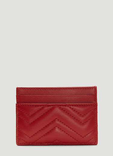 Gucci GG Marmont Card Holder Red guc0235019