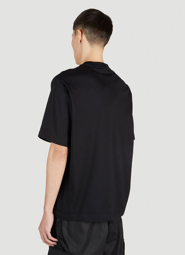 Prada Graphic Print T-Shirt Black pra0152006