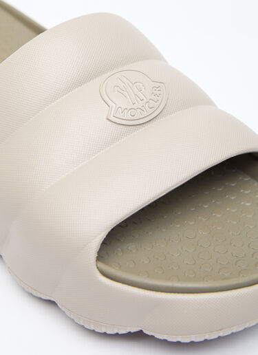Moncler Lilo 徽标贴饰拖鞋  米色 mon0156032