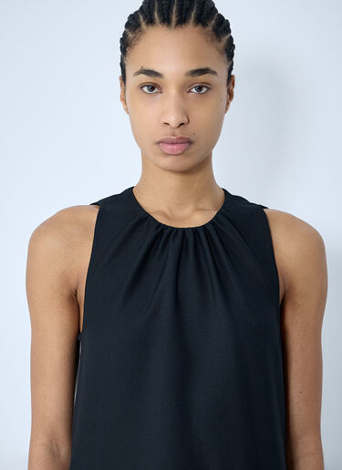 Jil Sander ギャザー・ウールマキシワンピース  ブラック jil0259005