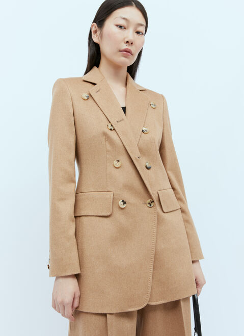 Max Mara ダブルブレスト ウールブレザー ピンク max0253013