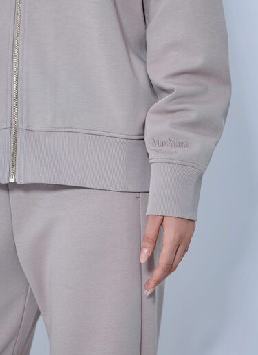 LN-CC® - Max Mara: High-Neck Zip Sweatshirt - Beige Max Mara High-Neck Zip Sweatshirt Beige max0266111