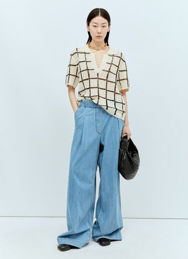Dries Van Noten Block Stitch Polo 上衣 米色 dvn0256027