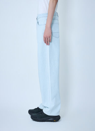 Stone Island Wide-Leg Denim Jeans Blue sto0164036