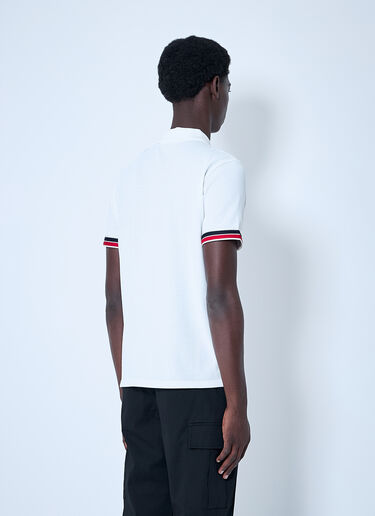 Moncler Logo Patch Polo Shirt White mon0160018