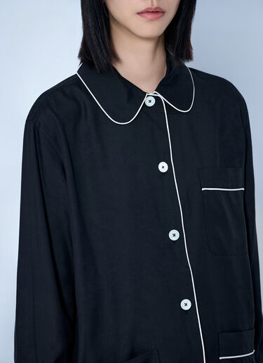 LN-CC® - Toteme: Piped Pj Top - Black Toteme Piped Pj Top Black tot0265011
