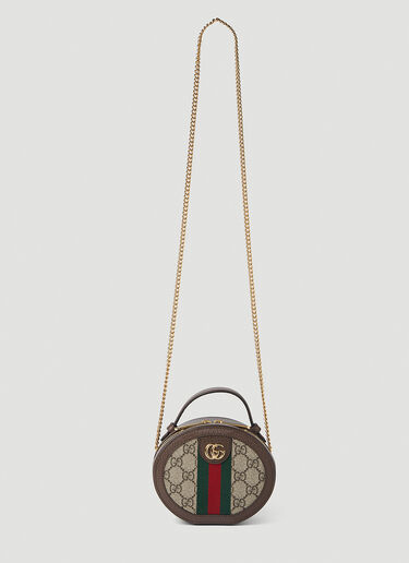 Gucci Round Mini Shoulder Bag Brown guc0251126