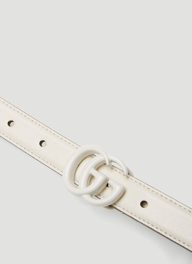 Gucci GG Marmont Belt White guc0250205