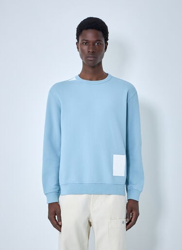 Stone Island Cotton Jersey Sweatshirt Blue sto0164080