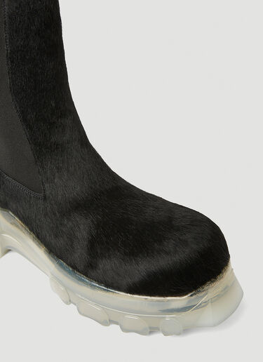 Rick Owens Hairy Chelsea Boots Black ric0250026