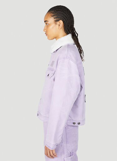 Acne Studios 方脸贴饰帆布夹克 粉紫色 acn0253012