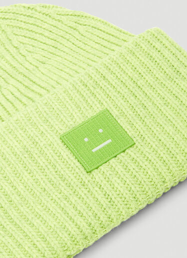 Acne Studios Pansy N Face Beanie Hat Green acn0243008