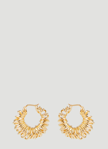 Bottega Veneta Curl Hoop Earrings Gold bov0249115