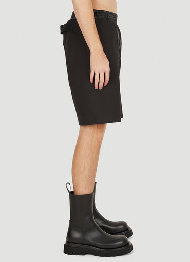 Walter Van Beirendonck 亮面镂空短裤 黑色 wlt0150006