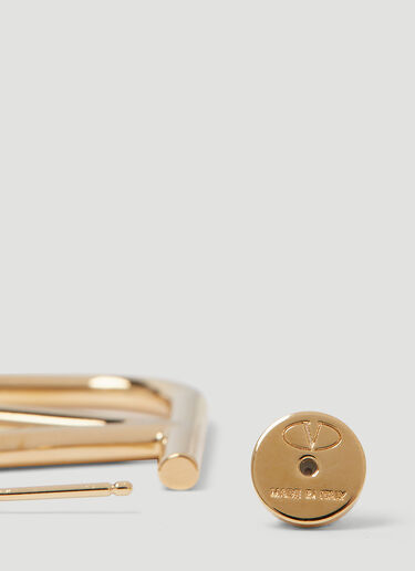 Valentino Logo Signature Earrings Gold val0249041