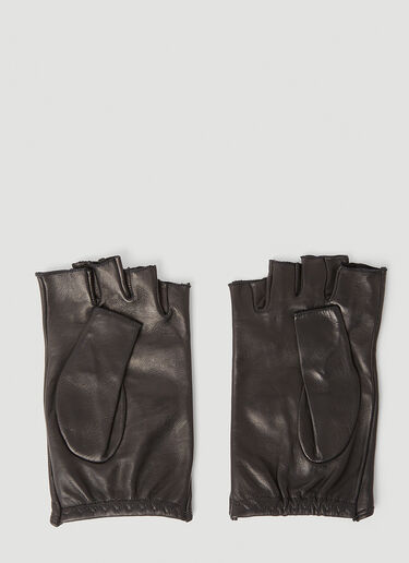 Vivienne Westwood Orb Stud Fingerless Gloves Black vvw0249049