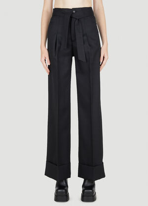 Capasa Milano Pinstripe Pants Black cps0250010