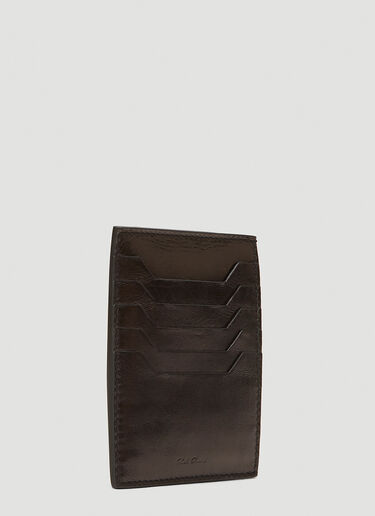 Rick Owens Leather Card Holder Black ric0143041