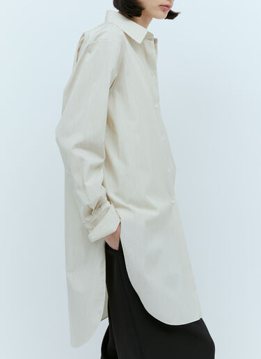 The Row Astrea Long Shirt Beige row0253027